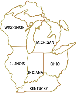 Geographical extent of the North Central Lieutenancy